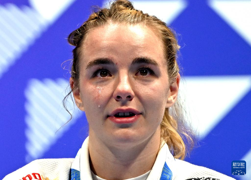 德国选手在柔道比赛中获得铜牌